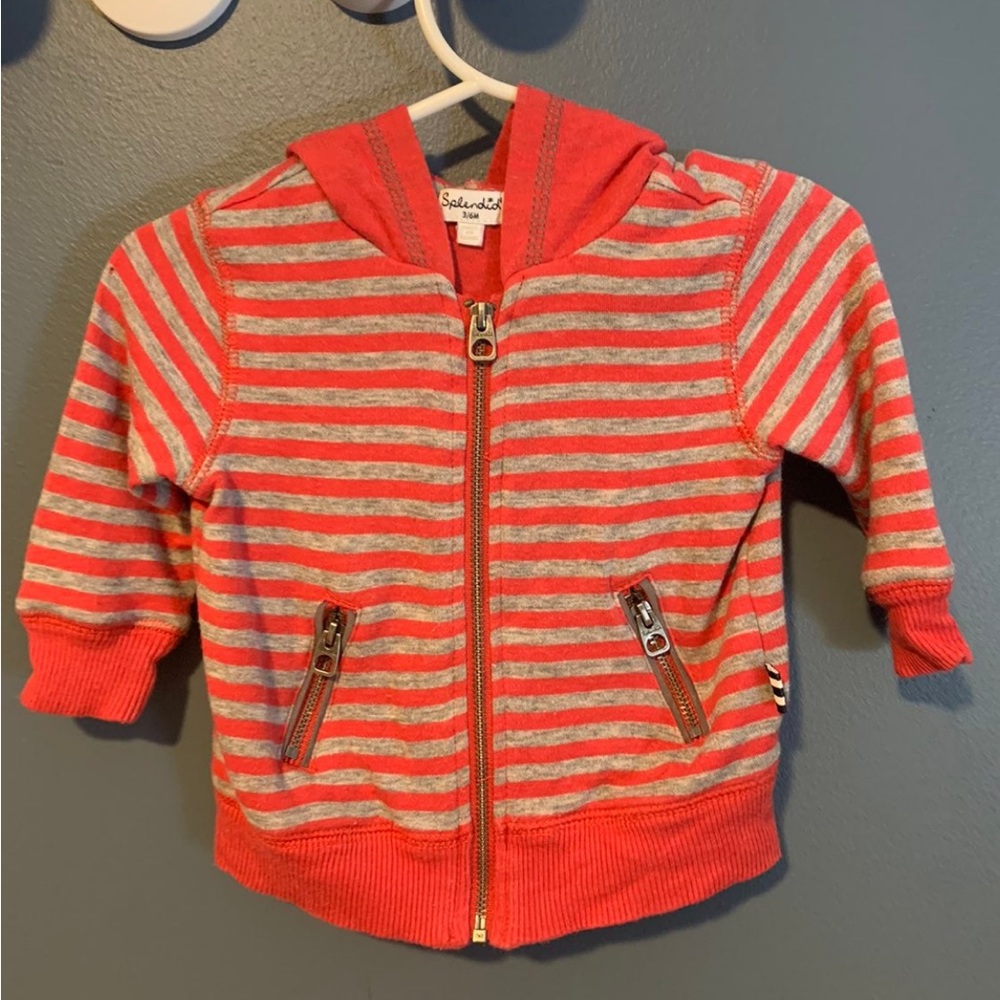 Splendid zip up hoodie baby size 3-6 months‎